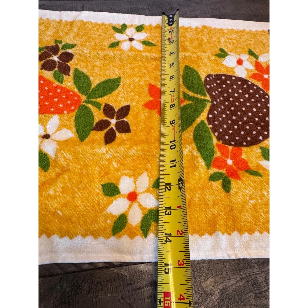 Match Mates Sun Glo Toaster Cover Kitchen Towels Set Floral Apple Retro MCM New